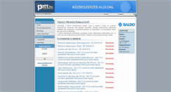 Desktop Screenshot of kozbeszerzes.patt.hu